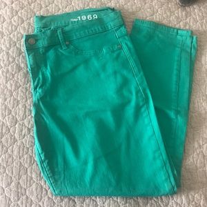 Green Gap Legging Jeans
